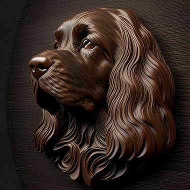 3D model Sussex Spaniel dog (STL)